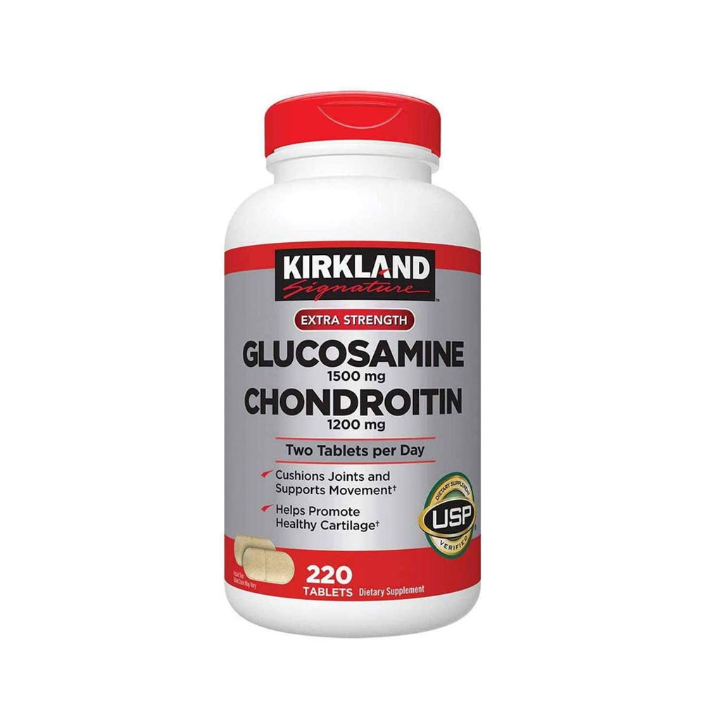 [관절/연골] 커클랜드 글루코사민 1500mg&amp;콘드로이친 1200mg  220정/Kirkland Strength Glucosamine&amp;chondroitin