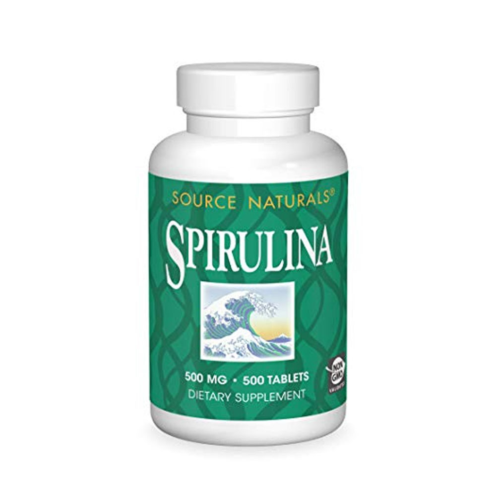 소스내츄럴스 스피룰리나 Source Naturals Spirulina - 500mg - 200 Tablets